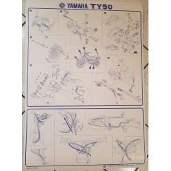 Workshop-Plakat Yamaha 50 TY