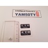 Autocollant amortisseur Yamaha 50 TY
