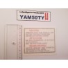 Autocollant pédalier Yamaha 50 TY